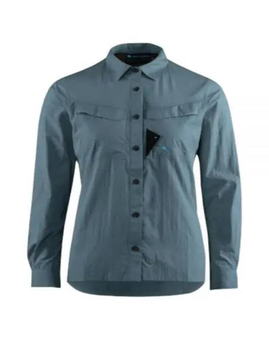 New LS Shirt Women Whistle Blue 10372 667 - KLATTERMUSEN - BALAAN 2