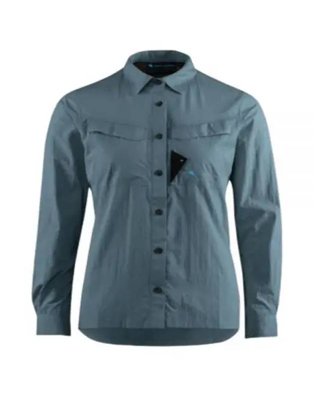 New LS Shirt Women Whistle Blue 10372 667 - KLATTERMUSEN - BALAAN 1