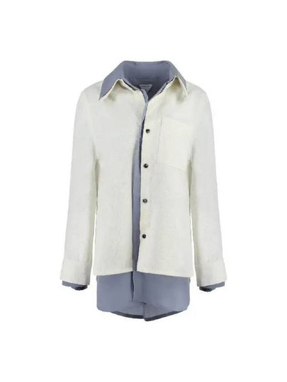 Layered Long Sleeve Shirt White - BOTTEGA VENETA - BALAAN 2