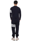 4 Bar Loopback Jersey Sweatshirt Navy - THOM BROWNE - BALAAN 6