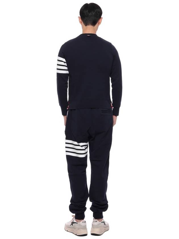 4 Bar Loopback Jersey Sweatshirt Navy - THOM BROWNE - BALAAN 6