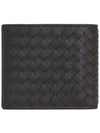 Intrecciato Weaving Half Wallet Espresso - BOTTEGA VENETA - BALAAN 3