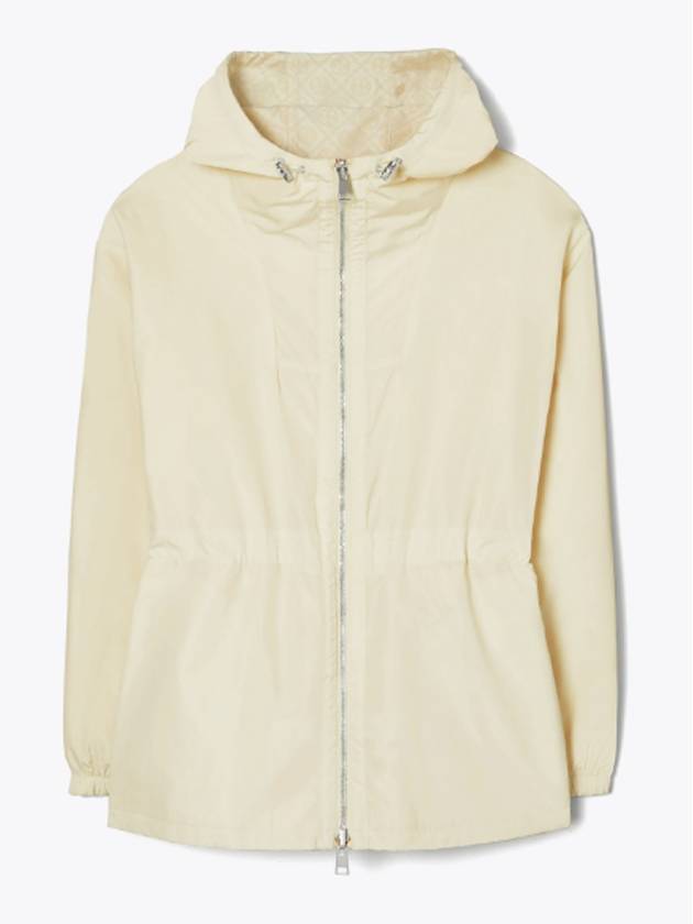 T Monogram Jacquard Anorak Ivory - TORY BURCH - BALAAN 6