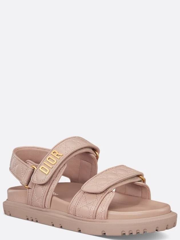 Dioract Quilting Canazoo Calfskin Strap Sandal Pink - DIOR - BALAAN 2