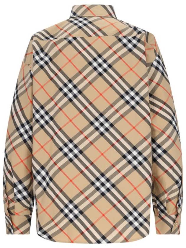 Check Pattern Shirt Beige - BURBERRY - BALAAN 3