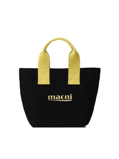 Logo Mini Canvas Tote Bag Lemon - MACNI - BALAAN 2