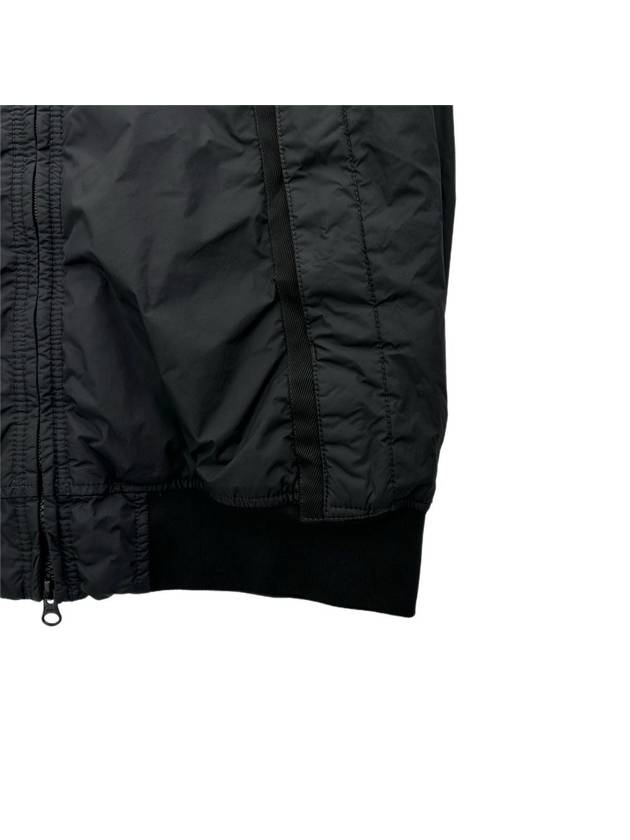 Men's Garment Dyed Crinkle Reps Recycled Nylon Primaloft TC Hooded Jacket Black - STONE ISLAND - BALAAN 6