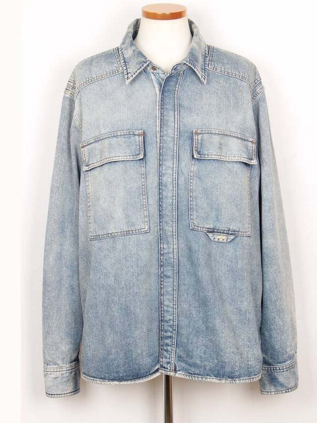 Denim Overshirt Jacket L - LOUIS VUITTON - BALAAN 1