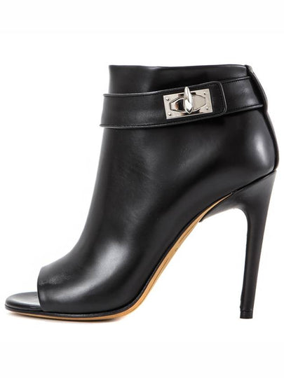 Shark Lock Open Toe Booties Black - GIVENCHY - BALAAN 2