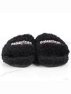 Wave logo furry slide 40 255 260 - BALENCIAGA - BALAAN 3