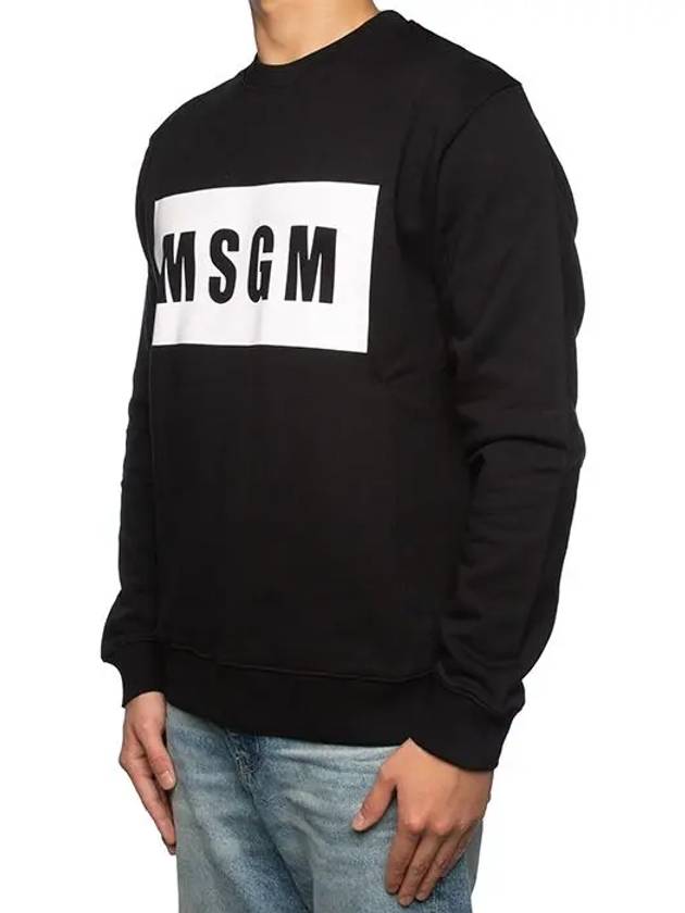 Box Logo Sweatshirt Black 2000MM523 - MSGM - BALAAN 3