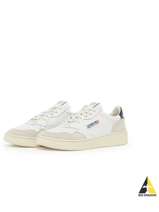 Medalist Navy Tab Low Top Sneakers White Blue - AUTRY - BALAAN 2