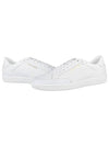 Court Classic Perforated Leather Low Top Sneakers White - SAINT LAURENT - BALAAN 2