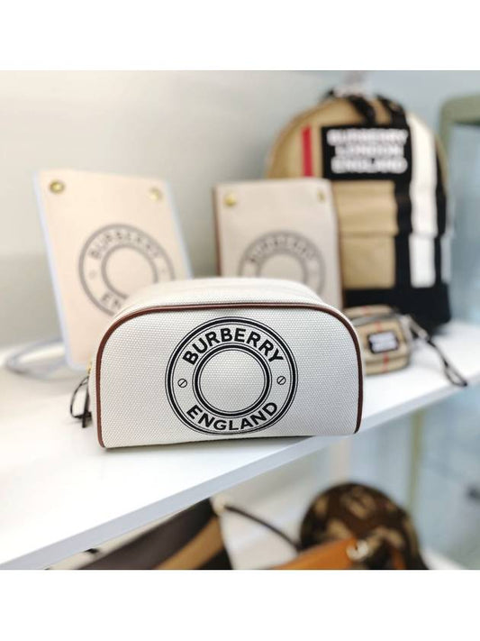 Graphic Logo Converse Pouch Bag Ivory - BURBERRY - BALAAN 2