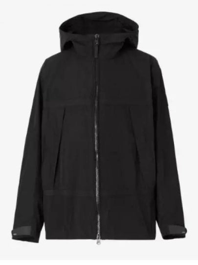 Men's Logo Applique Lightweight Windbreaker Black - BURBERRY - BALAAN 2