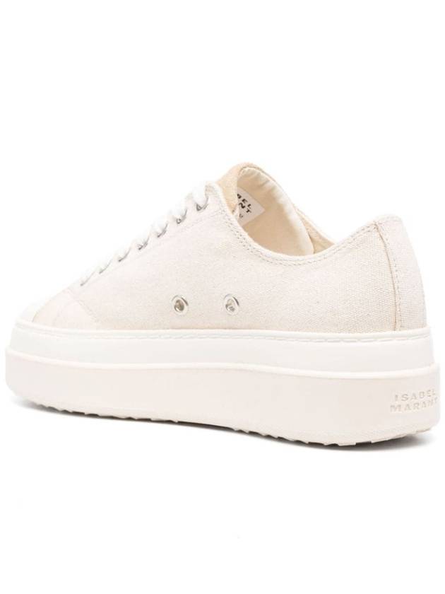 Austin Logo Print Platform Low Top Sneakers Ecru - ISABEL MARANT - BALAAN 4