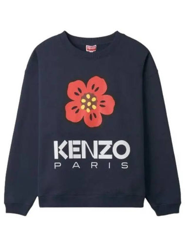 Paris Regular Sweatshirt Midnight Blue - KENZO - BALAAN 1