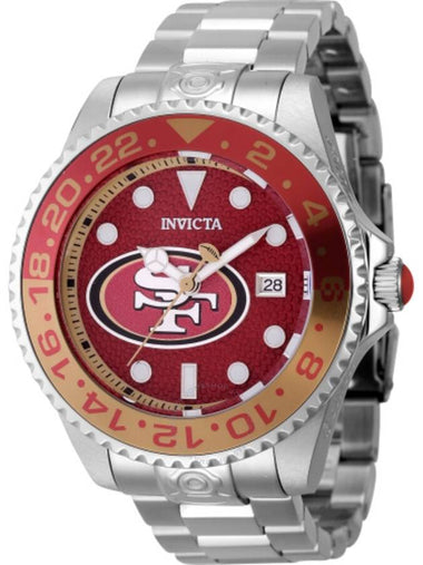 Invicta NFL San Francisco 49ers Automatic Date Dive Red Dial Men's Watch 45032 - INVICTA - BALAAN 1