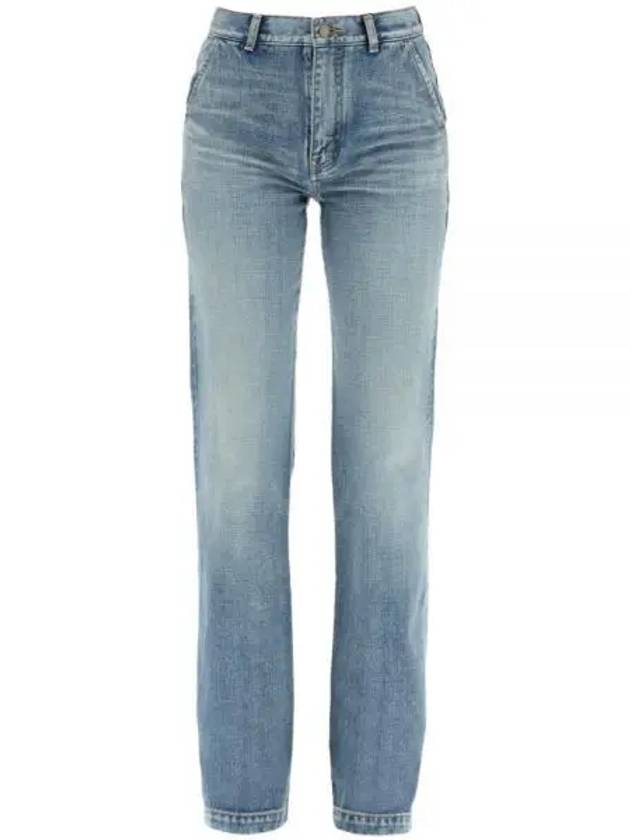 Women s Surge Denim Pants 709357 Y11MA - SAINT LAURENT - BALAAN 1