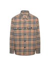 Vintage Check Wool Cotton Over Long Sleeve Shirt Archive Beige - BURBERRY - BALAAN 2