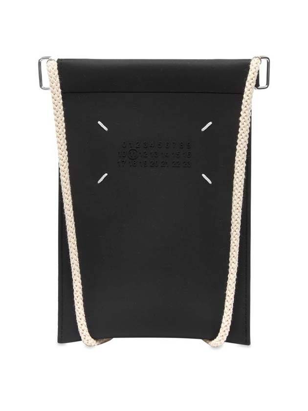 Signature Stitched Number Numbering Phone Cross Bag Black - MAISON MARGIELA - BALAAN 1