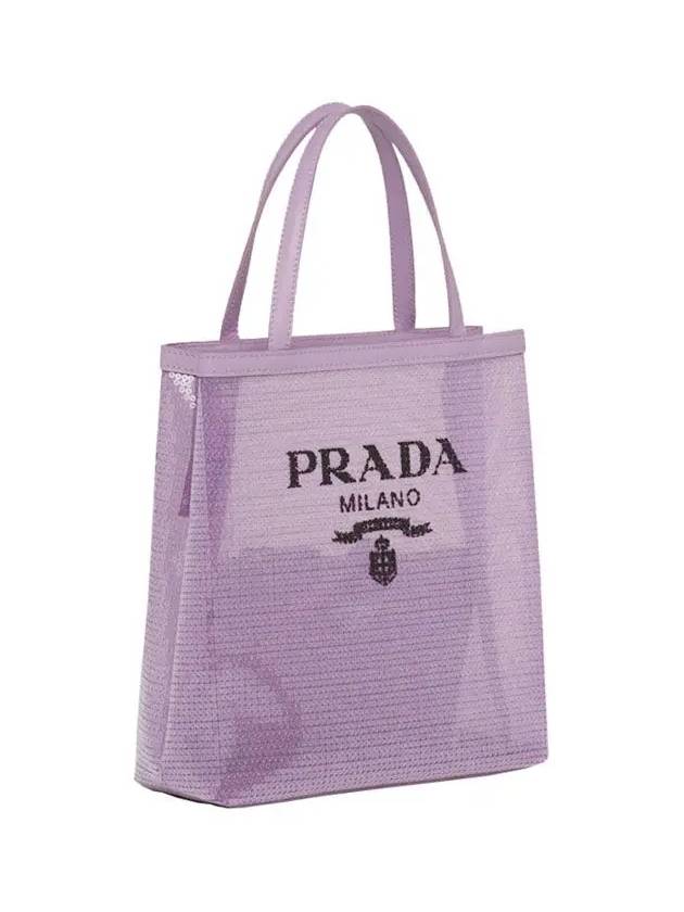 Small Sequin Mesh Tote Bag Lily - PRADA - BALAAN 4