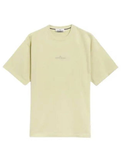 Camo One Badge Print Short Sleeve T-Shirt Pistachio - STONE ISLAND - BALAAN 2