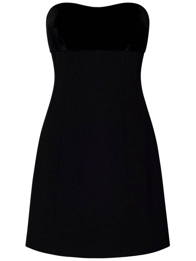 Tranny velvet short dress black - MAX MARA - BALAAN 1