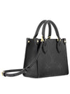 Women s On the Go BB Leather Top Handle Cross Bag Tote Black 46993 - LOUIS VUITTON - BALAAN 1