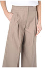 Abba Twill Wide Pants Camel - S MAX MARA - BALAAN 5