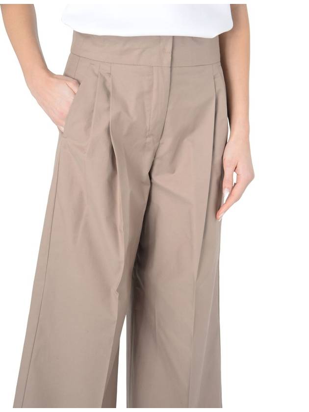 Abba Twill Wide Pants Camel - S MAX MARA - BALAAN 5