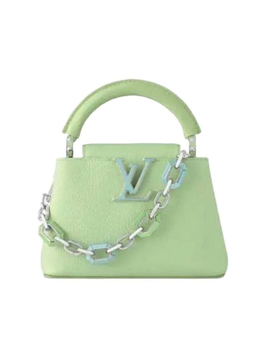 Capucines Mini Shoulder Bag Spring Green - LOUIS VUITTON - BALAAN 1