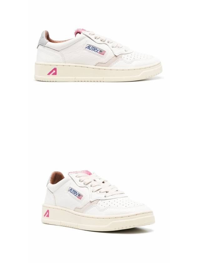 Women's Medalist Leather Low-Top Sneakers White - AUTRY - BALAAN 5