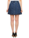 Women's Poppy Front Button Denim A-Line Skirt Blue - A.P.C. - BALAAN 6