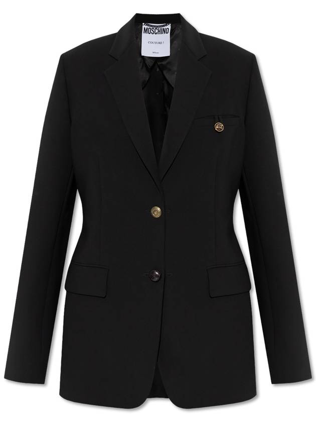 Moschino Blazer With Pockets, Women's, Black - MOSCHINO - BALAAN 1