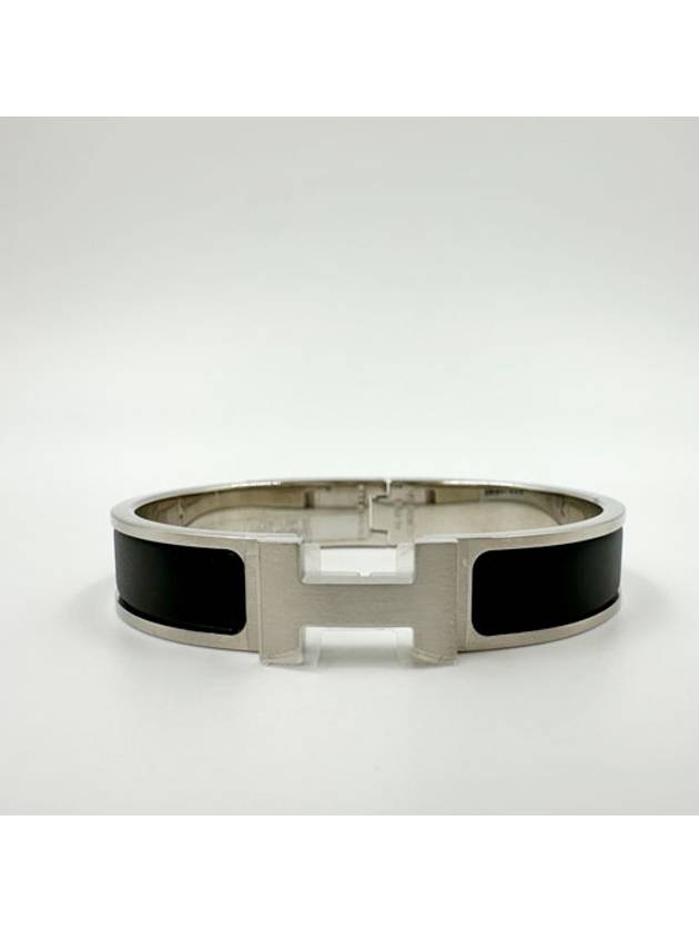 Click Ache HH Palladium Matte Bracelet Noir - HERMES - BALAAN 2