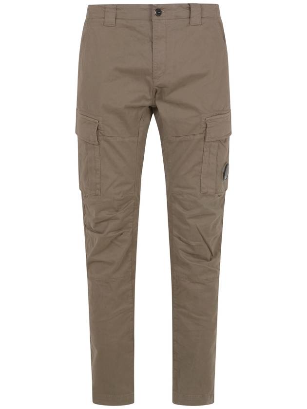 Stretch Sateen Ergonomic Lens Double Cargo Straight Pants Beige - CP COMPANY - BALAAN 2