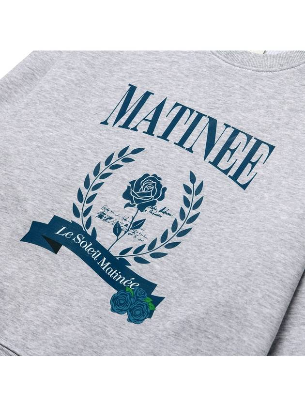 Brushed Options Matinee Classic Rose Sweat Shirts MELANGE GRAY - LE SOLEIL MATINEE - BALAAN 3