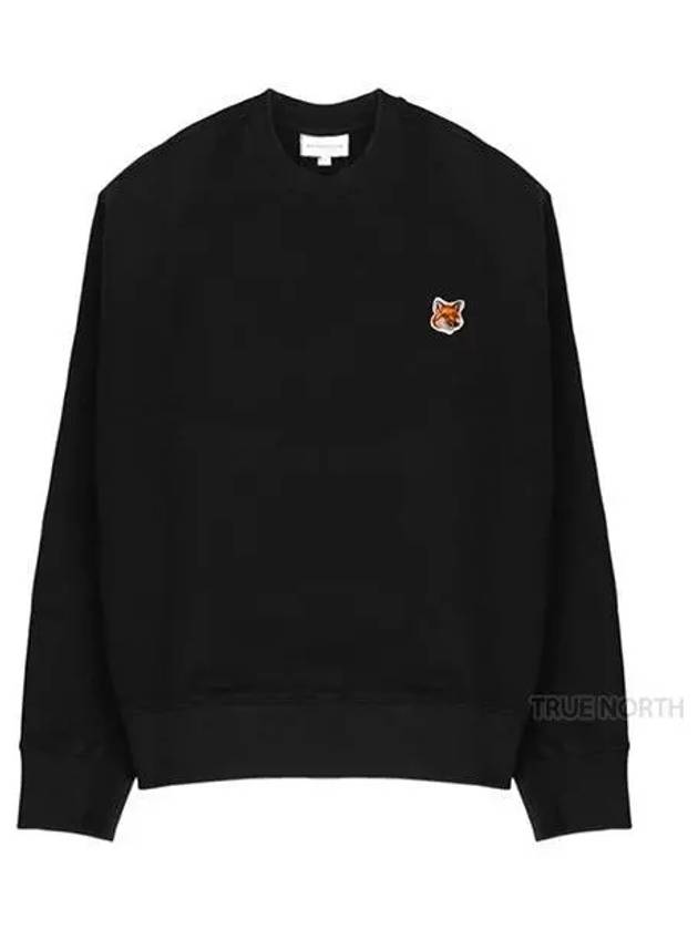 Fox Head Patch Regular Sweatshirt Black - MAISON KITSUNE - BALAAN 2