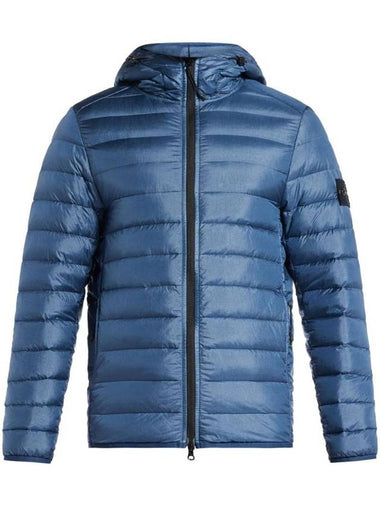 Loom Woven Chambers R Nylon Down TC Light Hoodie Down Jacket Avio Blue - STONE ISLAND - BALAAN 1