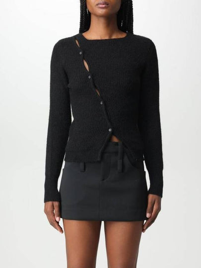 La Maille Pau Asymmetric Cardigan Black - JACQUEMUS - BALAAN 2