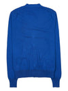 ORB Logo V-Neck Cardigan Blue - VIVIENNE WESTWOOD - BALAAN 3