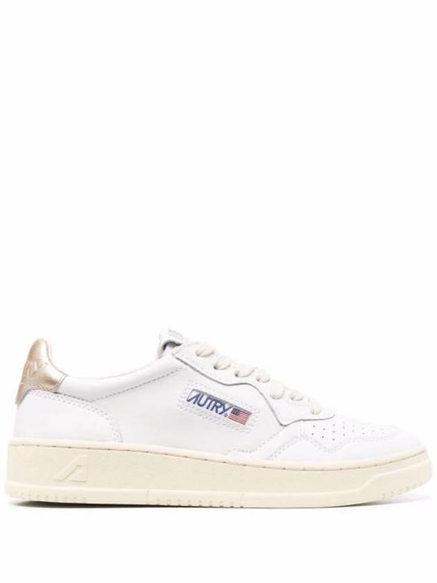 Medalist Goatskin Low Top Sneakers Gold White - AUTRY - BALAAN 2