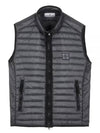 Men's Logo Patch Puffer Vest Navy - STONE ISLAND - BALAAN 2