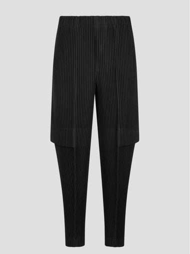 Pleated Cargo Track Pants Black - ISSEY MIYAKE - BALAAN 1