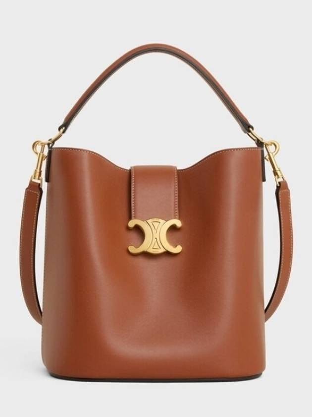 Medium Louise Bag Smooth Calfskin Shoulder Bag Tan - CELINE - BALAAN 4