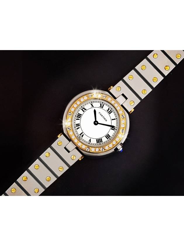 Santos Circular Women s Diamond Combi Watch - CARTIER - BALAAN 3