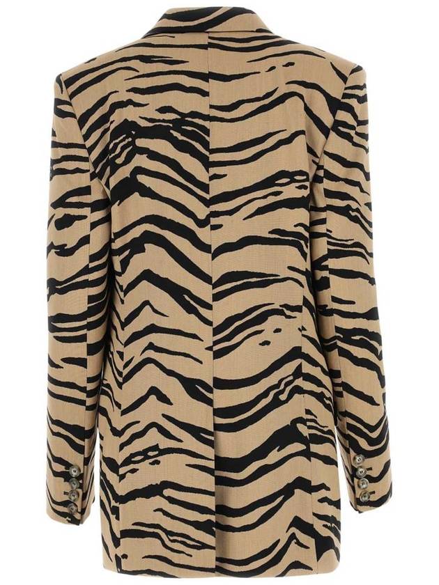 Women's Tiger Jacquard Jacket Brown - STELLA MCCARTNEY - BALAAN 3