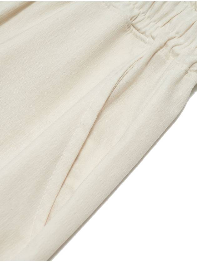 MET linen wide banding pants ivory - METAPHER - BALAAN 8