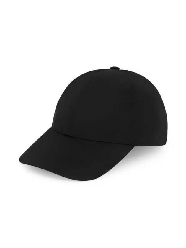 Re-Nylon Triangle Logo Baseball Cap Black - PRADA - BALAAN 4